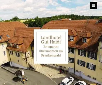 Landhotel-Gut-Haidt.de(Ob Sie übernachten oder einfach angenehme Stunden im Restaurant genießen wollen) Screenshot