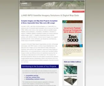 Landinfo.com(Satellite Imagery Solutions & Digital Map Data) Screenshot