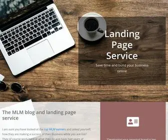 Landing-Page-Service.com(The MLM blog and landing page service) Screenshot