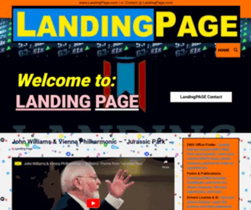 Landingpage.com(Contact @) Screenshot