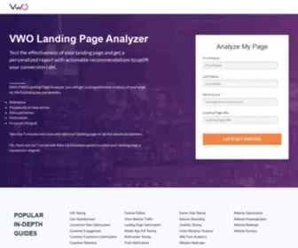 Landingpageanalyzer.io(Just another VWO site) Screenshot