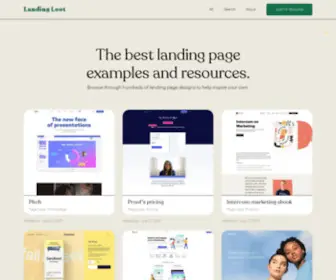 Landingpageexamples.io(Landing Page Examples) Screenshot