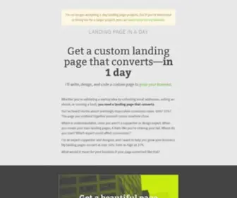 Landingpageinaday.com(Landing Page In A Day) Screenshot