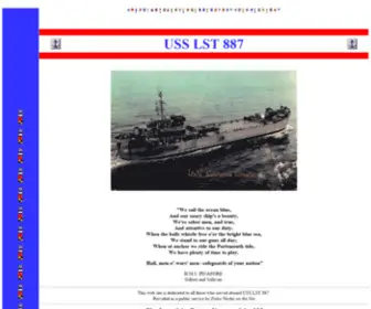 Landingshiptank.com(USS LST 887 We sail the ocean blue) Screenshot