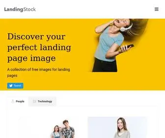 Landingstock.com(97 Amazing Freebie Sites For Founders & Makers) Screenshot