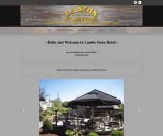 Landis-Store.com(Landis Store Hotel) Screenshot