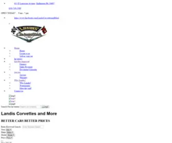 Landiscorvettesandmore.com(V12 Software) Screenshot