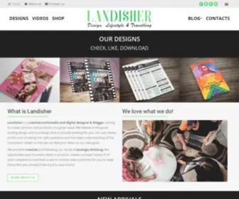 Landisher.com(Design, Lifestyle & Travelling) Screenshot