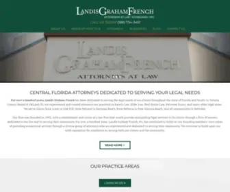Landispa.com(Landis Graham French PA Attorney at Law Daytona Beach DeLand Florida) Screenshot