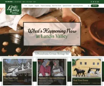 Landisvalleymuseum.org(Pennsylvania German Heritage Living History) Screenshot