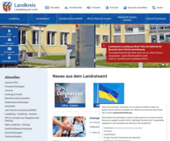 Landkreis-Landsberg.de(Herzlich Willkommen im Landkreis Landsberg am Lech) Screenshot