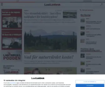 Landlantbruk.se(Land Lantbruk) Screenshot