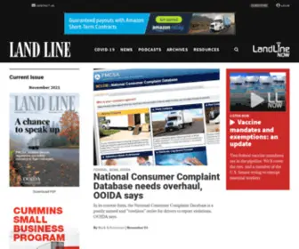 Landlinemag.com(Trucking News) Screenshot