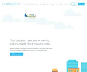 Landlordbc.ca(Your resource for rental housing in BC) Screenshot