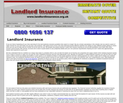 Landlordinsurance.org.uk(Landlord Insurance) Screenshot