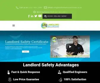 Landlordsafetycertificate.co.uk(Gas Safety Certificate London from) Screenshot