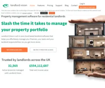 Landlordvision.co.uk(Property Management Software) Screenshot