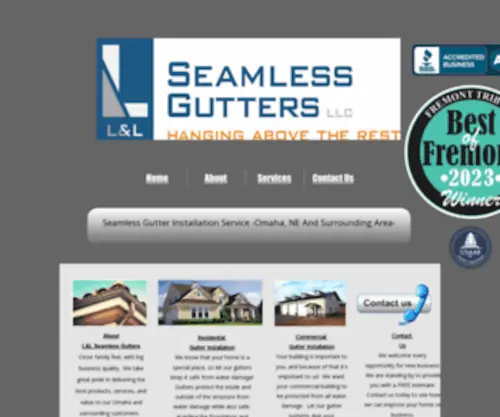 Landlseamless.com(The Best Seamless Gutters Company In Omaha Nebraska) Screenshot