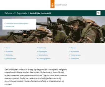 Landmacht.nl(Koninklijke Landmacht) Screenshot