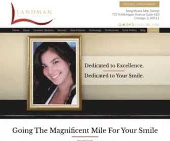 Landmandental.com(Chicago Dentist) Screenshot