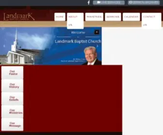 Landmarkbaptistchurch.org(Landmark Baptist Church) Screenshot