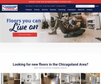 Landmarkflooring.net(Flooring store in Chicagoland) Screenshot