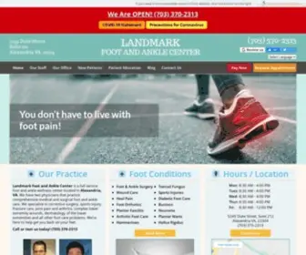 Landmarkfootandankle.com(Landmark Foot and Ankle Center) Screenshot
