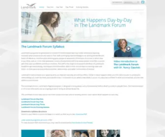 Landmarkforumsyllabus.com(Landmark Syllabus) Screenshot