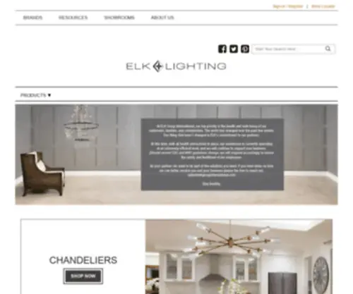 Landmarklighting.com(ELK Lighting) Screenshot