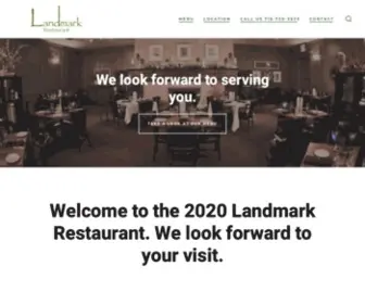 Landmarkrestaurant.net(Landmark Restaurant) Screenshot