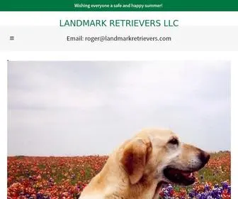 Landmarkretrievers.com(Landmark Retrievers LLC) Screenshot