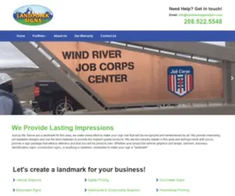 Landmarksignsidaho.com(Landmark Signs LLC) Screenshot