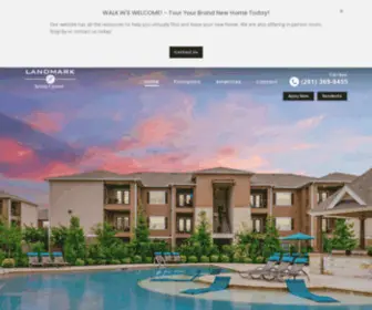 Landmarkspringcypressapts.com(Landmark at Spring Cypress Apartments in Spring) Screenshot