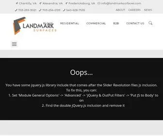 Landmarksurfaces.com(Stone Fabricator & Installer) Screenshot