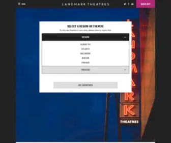 Landmarktheatres.com(Find your Nearest Movie Theatre Location) Screenshot
