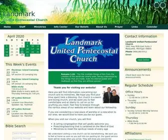 Landmarkupci.com(Apostolic Pentecostal Church) Screenshot