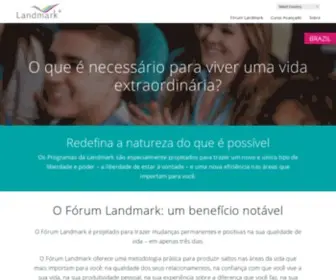 Landmarkworldwide.com.br(Programas Landmark em (Cidade)) Screenshot