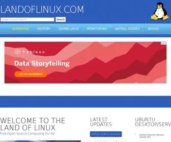 Landoflinux.com(Land of Linux) Screenshot
