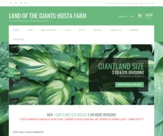 Landofthegiantshostafarm.com(Extraordinary Hostas for your Extraordinary Shade Garden) Screenshot