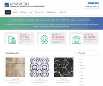 Landoftile.com(Tile stores) Screenshot