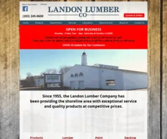 Landonlumber.com(Landon Lumber) Screenshot