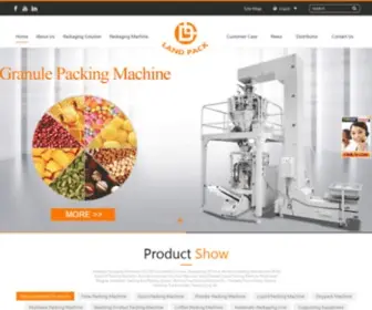 Landpacking.com(Landpack Horizontal flow pack machine) Screenshot