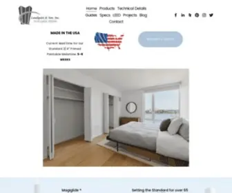 Landquist.com(Landquist & Son custom closet doors) Screenshot