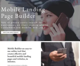 Landr.co(Free Mobile Landing Page Builder) Screenshot