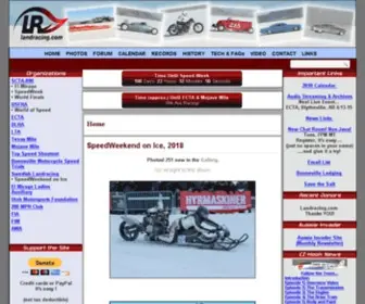 Landracing.com(Your source for land speed racing information) Screenshot