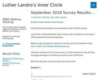 Landroinnercircle.com(Insider's club access to Luther Landro) Screenshot