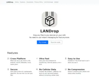 Landrop.app(Drop any files to any devices on your lan) Screenshot