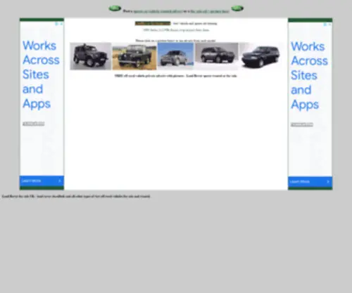 Landrover-Exchange.com(Cheap used Land Rovers for sale) Screenshot
