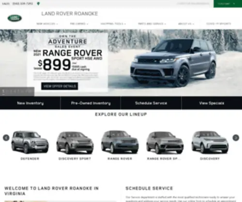 Landroverroanoke.com(Land Rover Roanoke) Screenshot