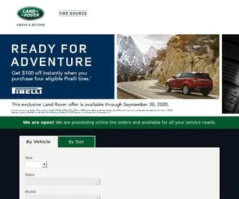 Landrovertiresource.com(Land Rover Tire Source) Screenshot